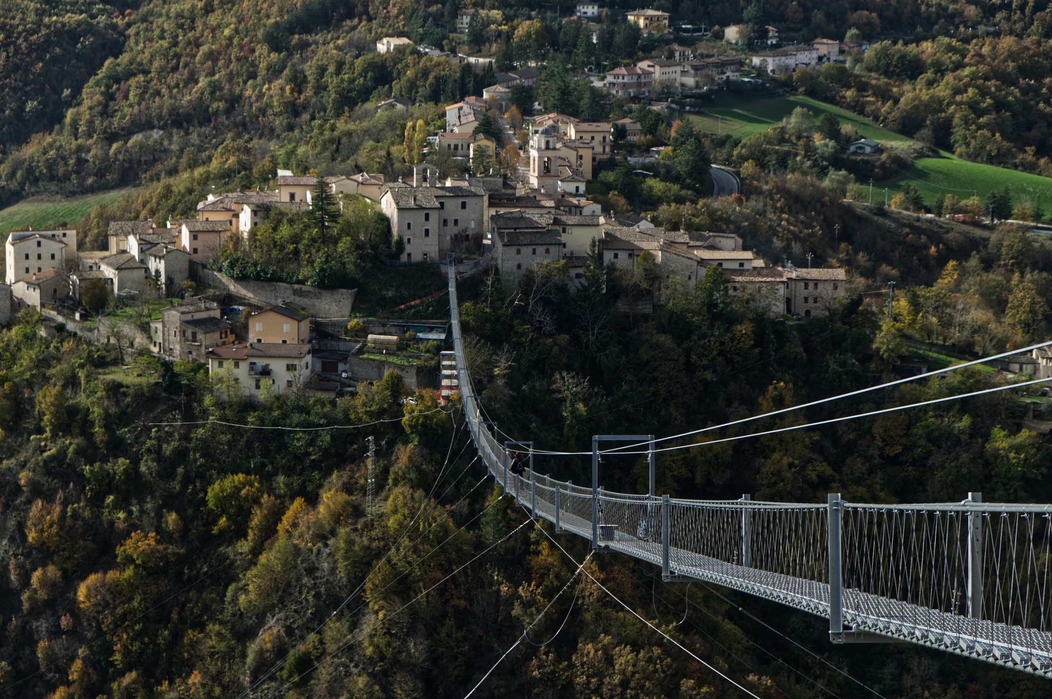 Will you be brave enough to get through it?  Europe got a new pedestrian suspension bridge