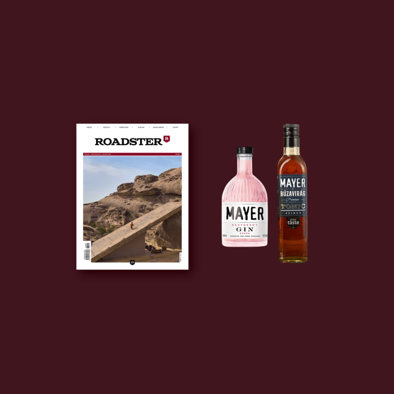 1 éves ROADSTER előfizetés + Mayer gin-tonic csomag